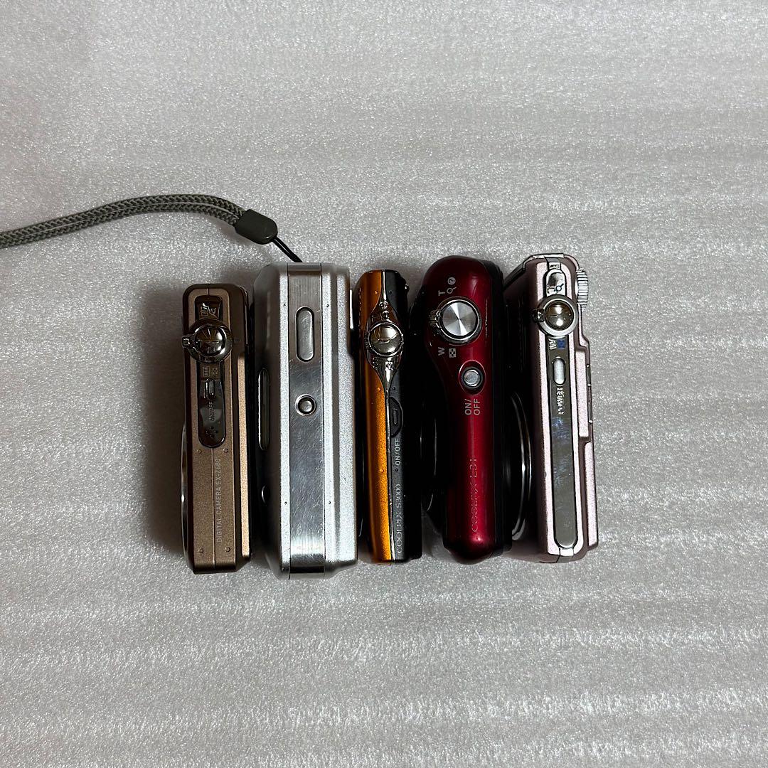 コンパクトデジタルカメラ 5台セット　オリンパス・ニコン・カシオ　ジャンク