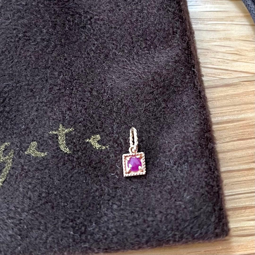 agete アガット k10 ルビーチャーム