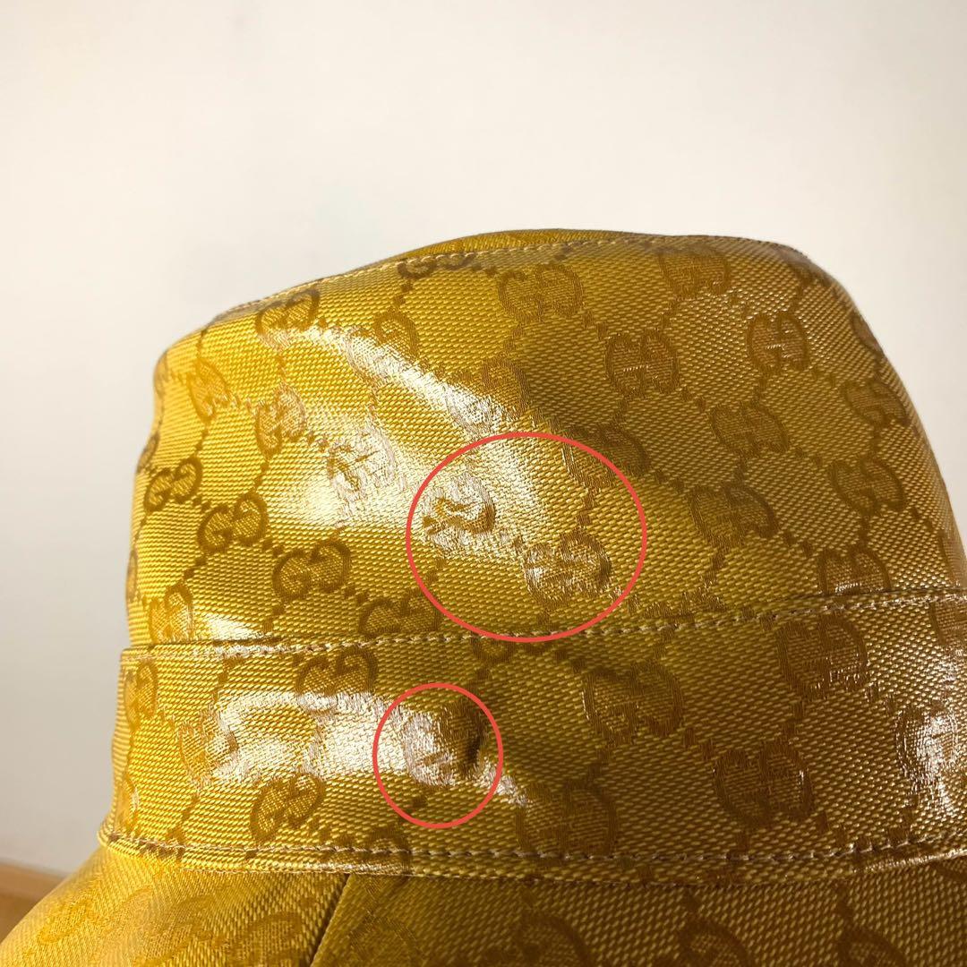 【未使用・訳あり】adidas GUCCI バケットハット　帽子　M 57cm