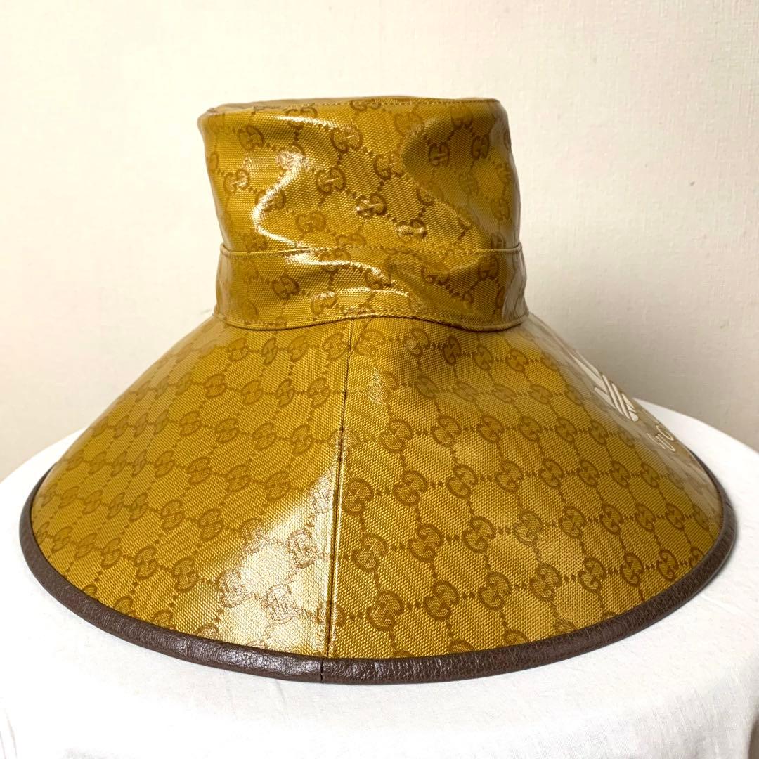 【未使用・訳あり】adidas GUCCI バケットハット　帽子　M 57cm