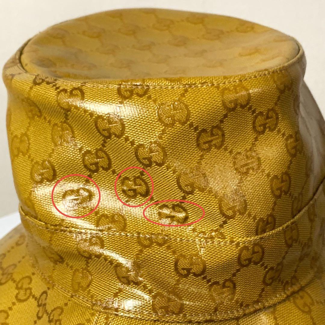 【未使用・訳あり】adidas GUCCI バケットハット　帽子　M 57cm