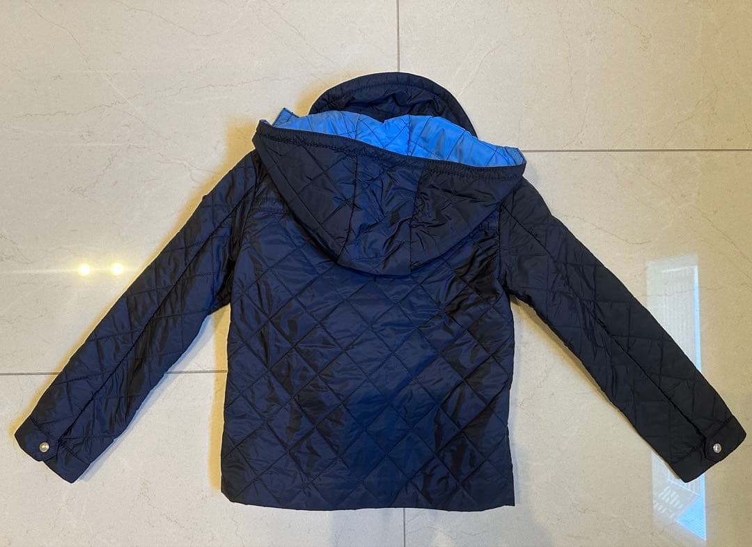 PRADA プラダ　キルティングジャケット 10サイズネイビー/ブルー