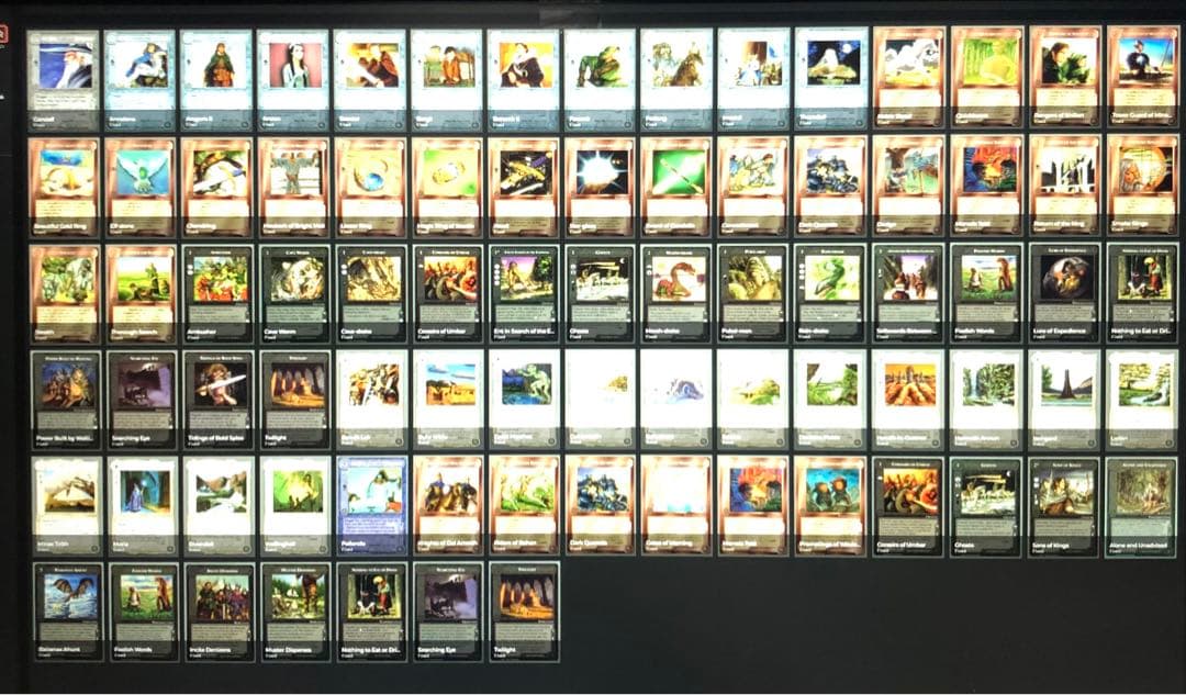 ミドルアース　カード　チャレンジデッキE ccg コンプ　指輪物語　トレカ