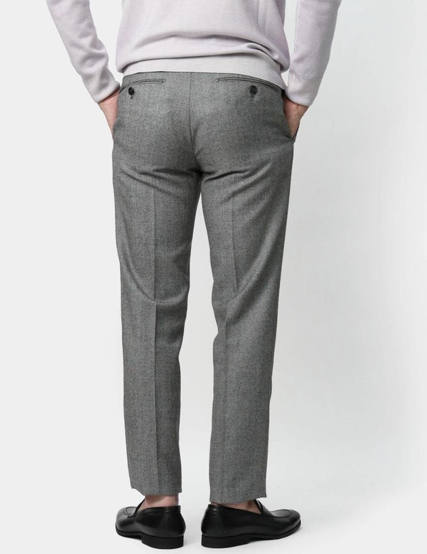 定価5万 インコテックス SUPER 100's ウールバーズアイ スラックス