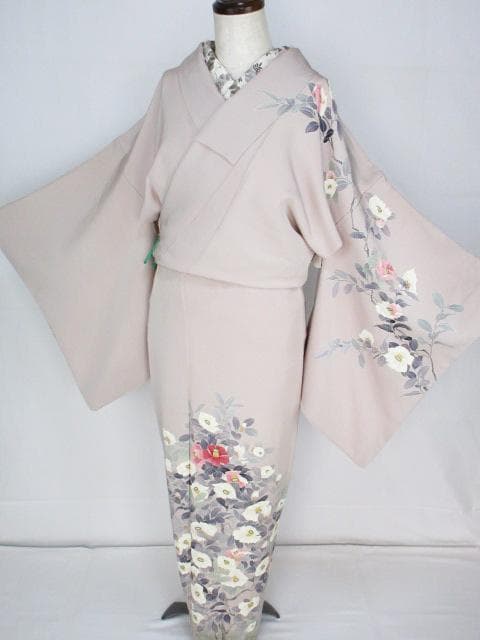 着用少ない！友禅＊カメリア＊優美＊絵羽＊訪問着＊トールサイズ＊１６９ｃｍ＊裄６７