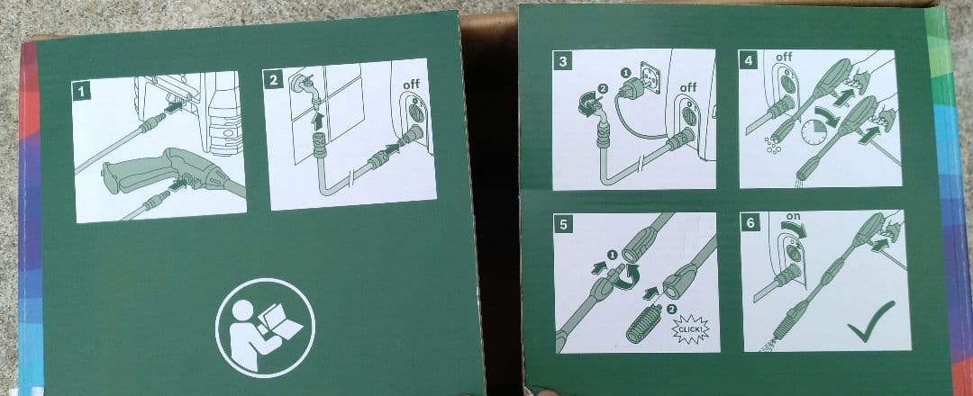 ボッシュ(BOSCH) 高圧洗浄機 1300Wと90度変換ノズル