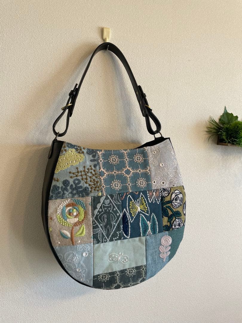 a-ya　ミナペルホネン　ハンドメイド　パッチワーク　バッグ