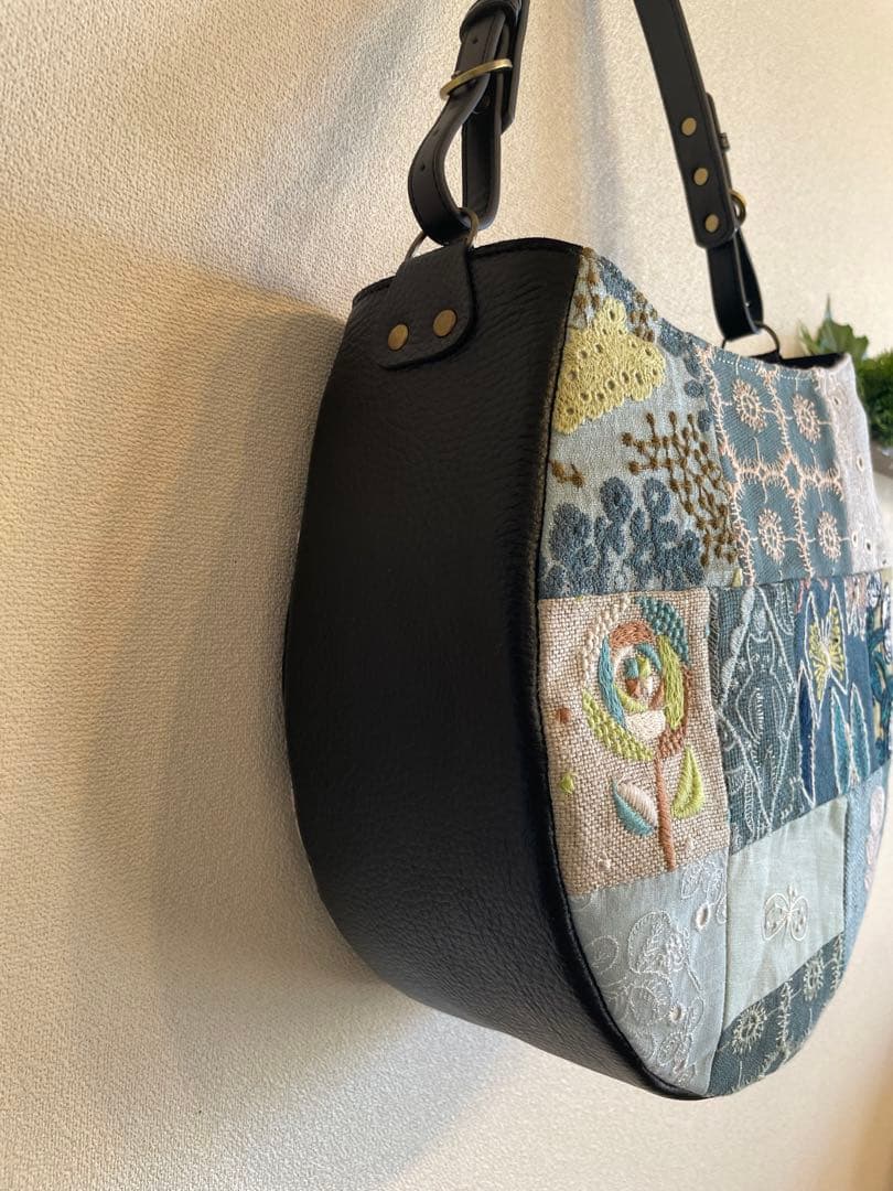 a-ya　ミナペルホネン　ハンドメイド　パッチワーク　バッグ