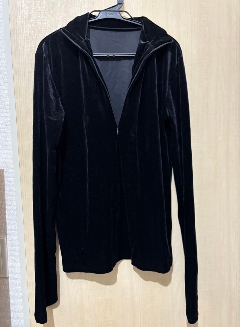 enof イナフ velour jersey zip tops ベロア