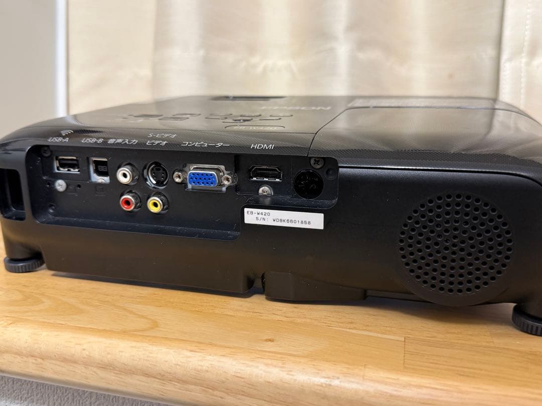 EPSON EB-W420 プロジェクター本体 動作確認済