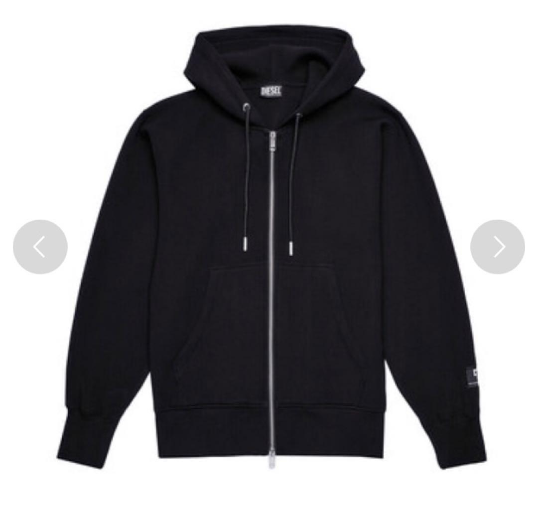 DIESEL F-LYMMY C.C ジップアップパーカー XSサイズ ブラック