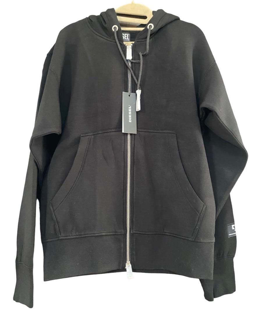 DIESEL F-LYMMY C.C ジップアップパーカー XSサイズ ブラック