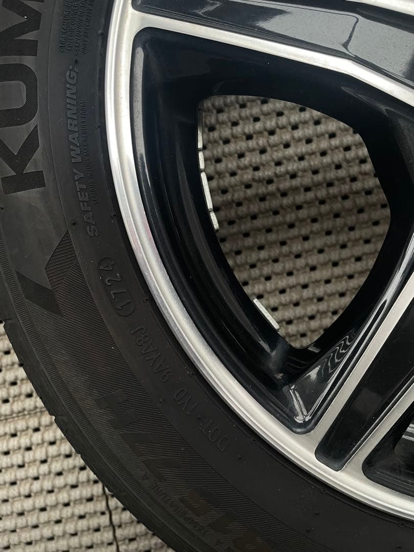 5スポークホイールセット 165/60R15