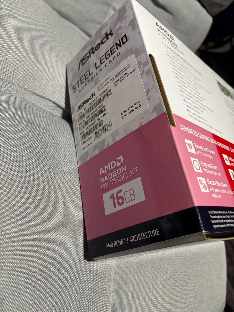 グラフィックボード・グラボ・ビデオカード GPU ASRock Radeon RX7800XT Steel Legend