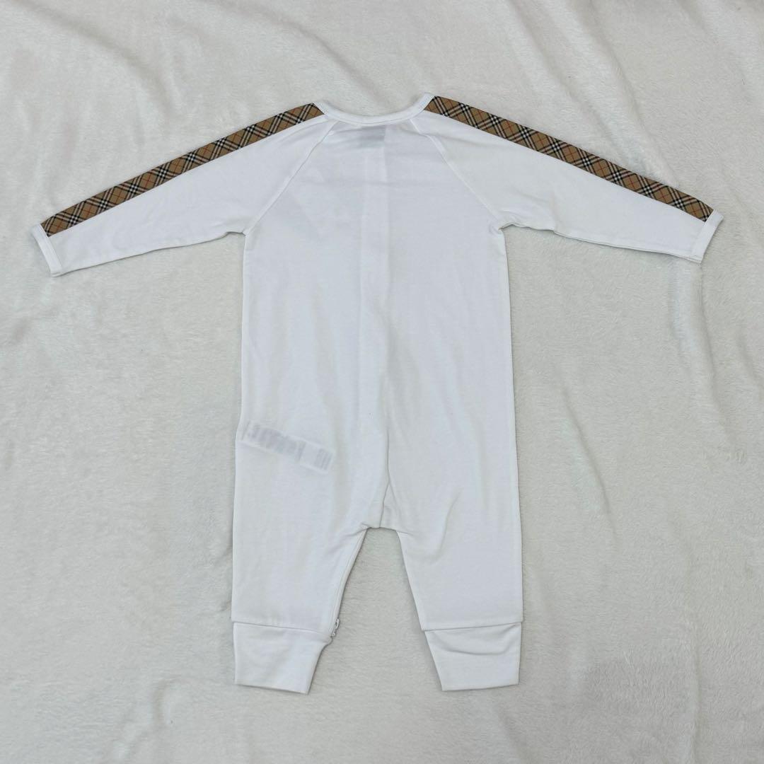 新品タグ付き　バーバリー　チェックトリム　コットン　スリーピース　ベビー