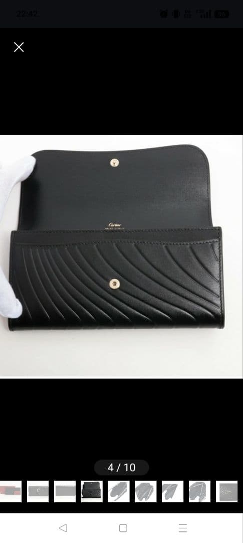Cartier ブラック 長財布
