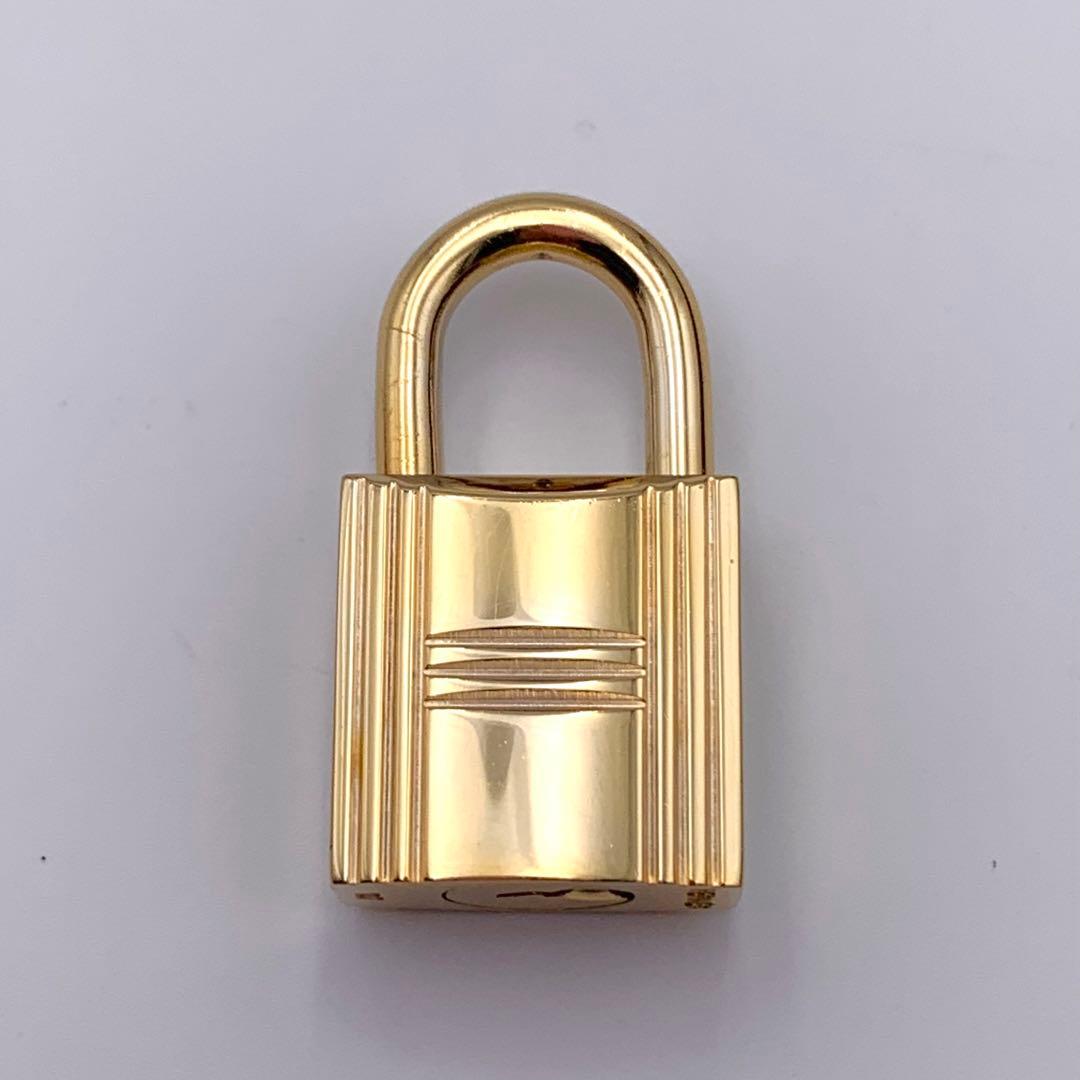 HERMES エルメス カデナ　24Kメッキ　No.107　107番　鍵付き