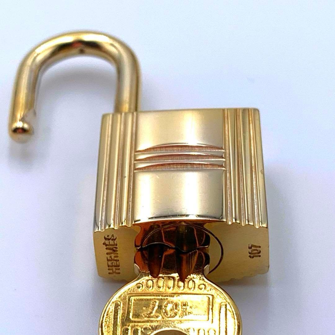 HERMES エルメス カデナ　24Kメッキ　No.107　107番　鍵付き