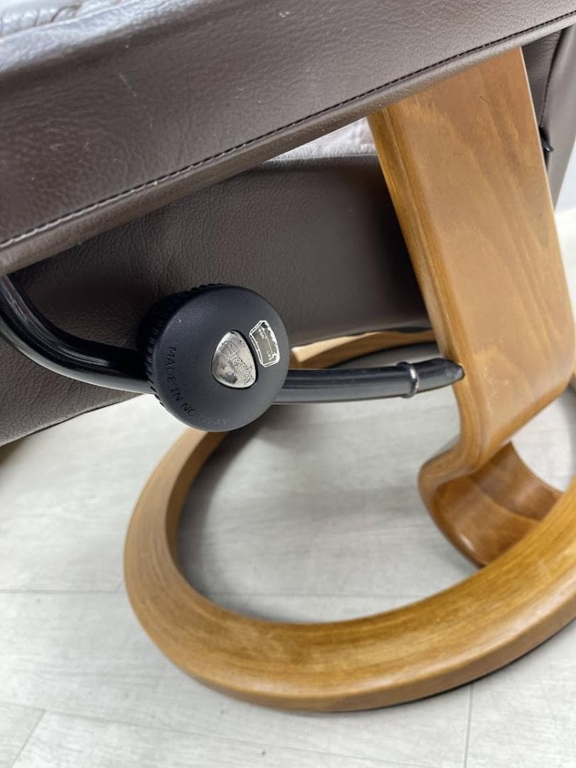 EKORNES ストレスレスチェア 本革 オットマン リクライニングソファ