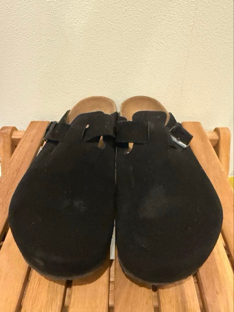 BIRKENSTOCK ボストン ブラック スエード 42/270