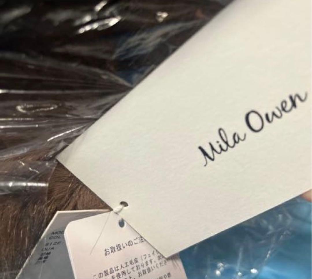 うーぱーるーぱーMila Owen マルチマテリアルノーカラーファーコート