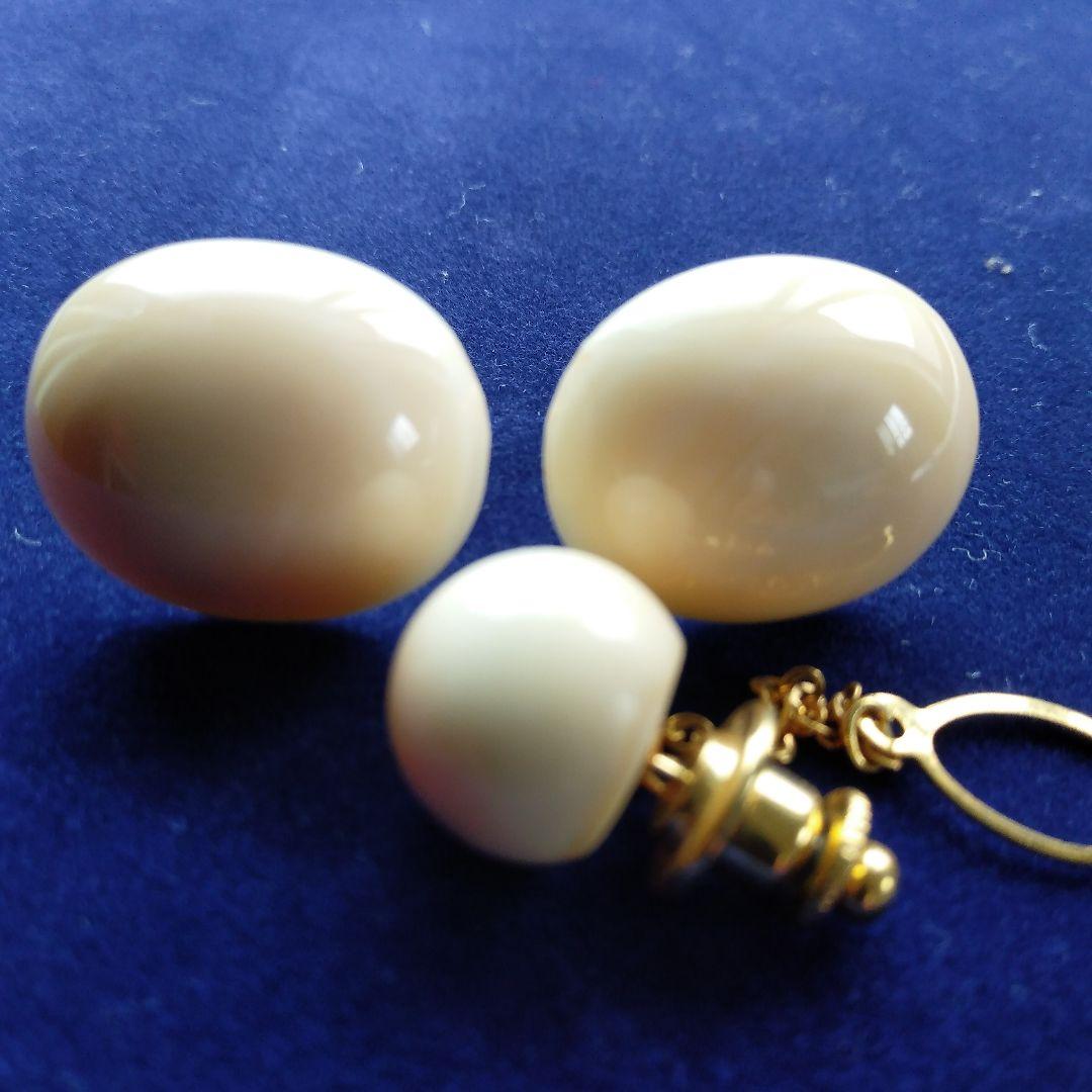 鯨歯　マッコウクジラ　カウス・ネクタイピン10セット（箱なし）