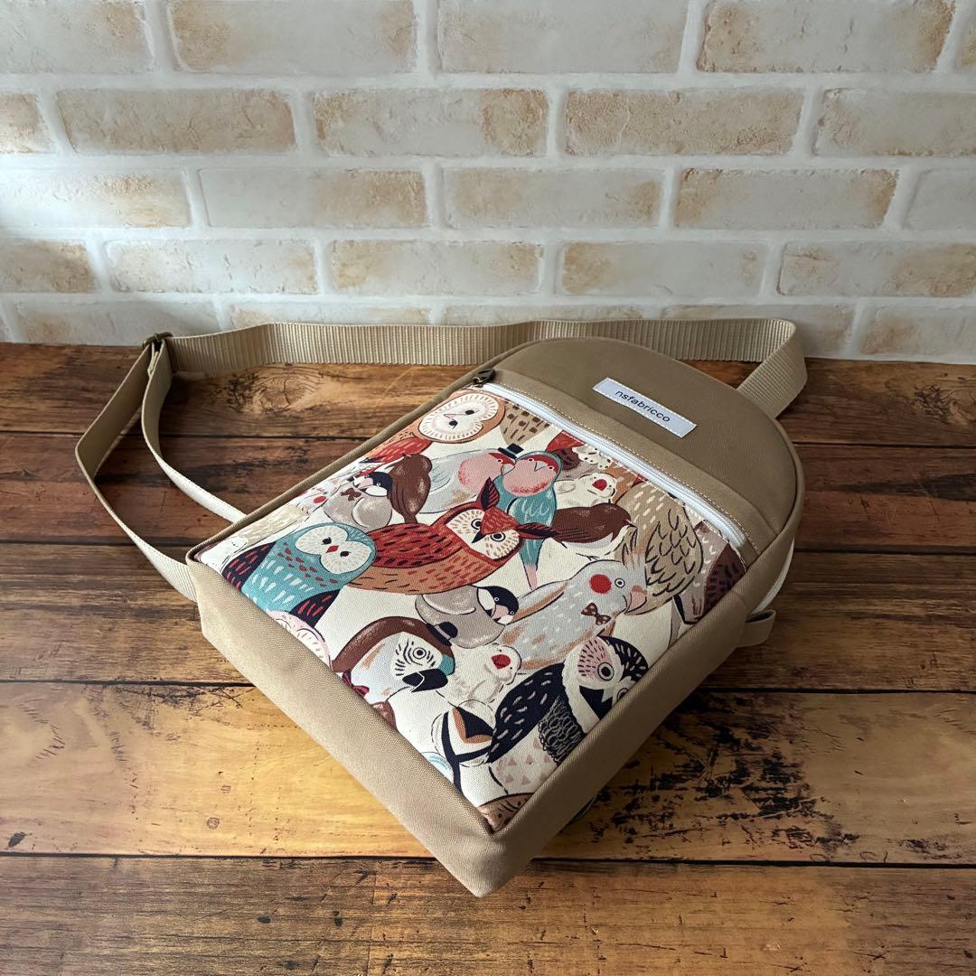 ボディバッグ　ミミズク　フクロウ　ふくろう　オカメ　インコ　文鳥　鳥　個性的