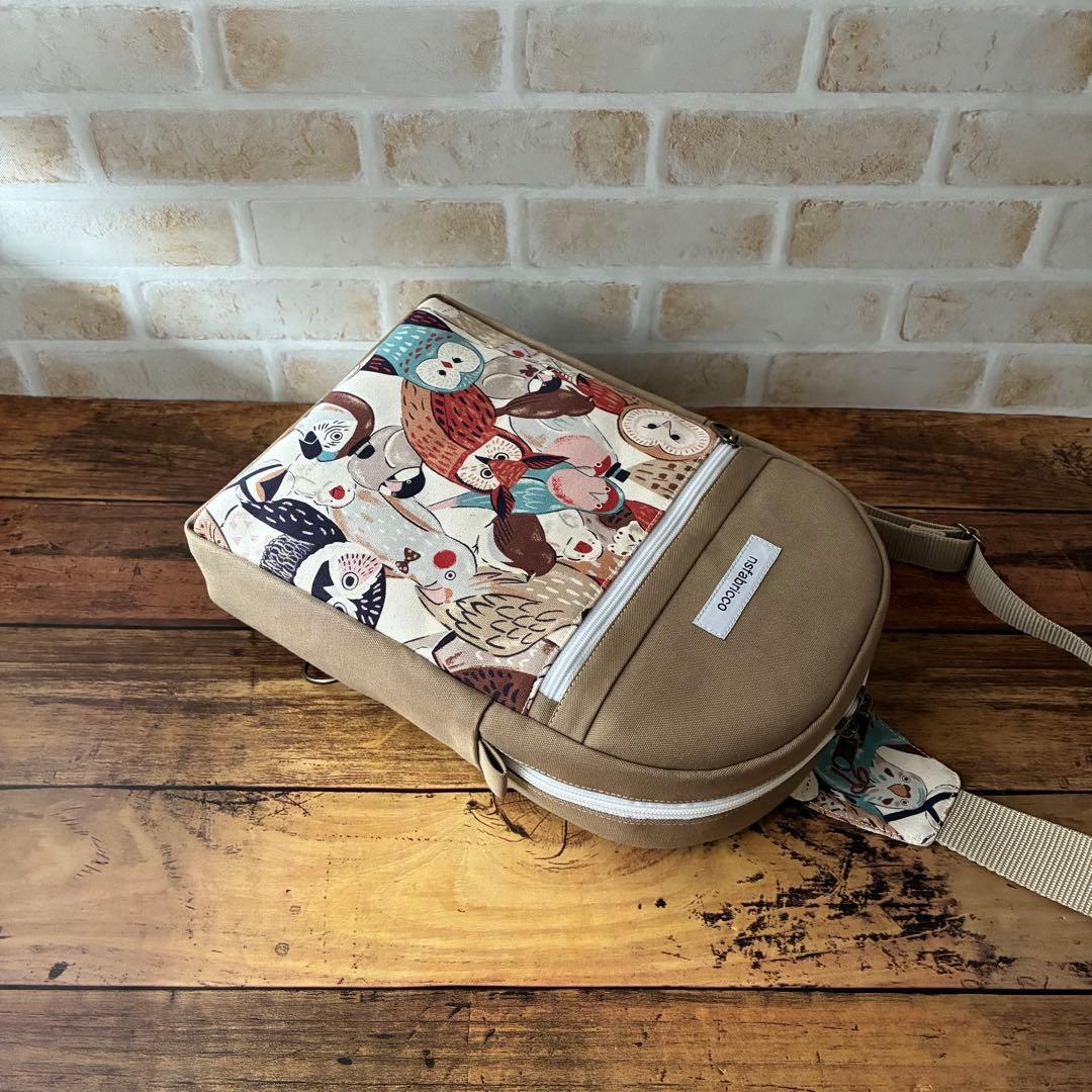 ボディバッグ　ミミズク　フクロウ　ふくろう　オカメ　インコ　文鳥　鳥　個性的