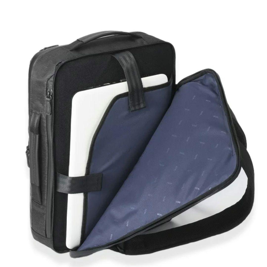 【極美品】エースジーン ガジェタブルヘザー2 リュック バックパックブラック