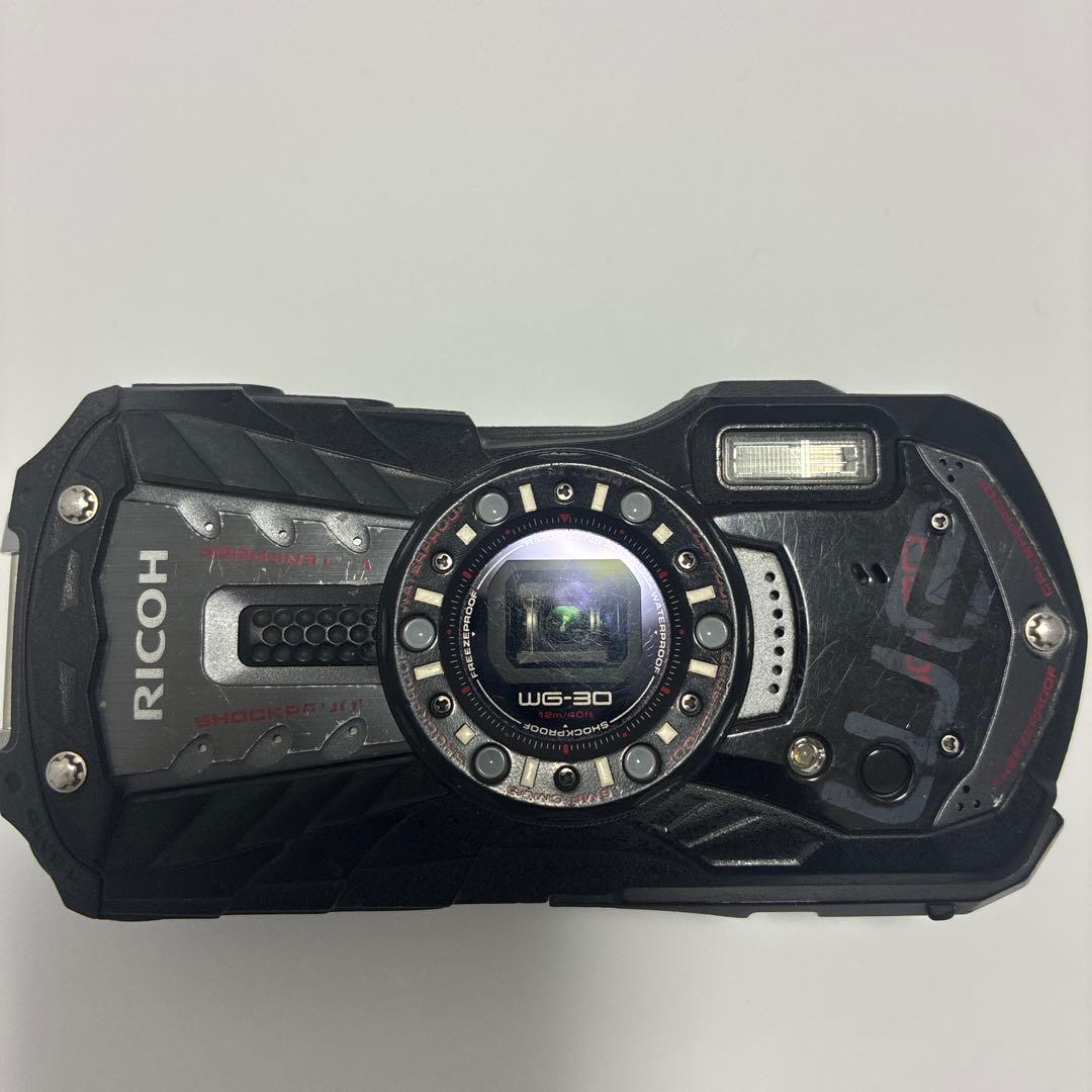 RICOH WG-30　エボニーブラック　動作確認済　12m防水 リコー