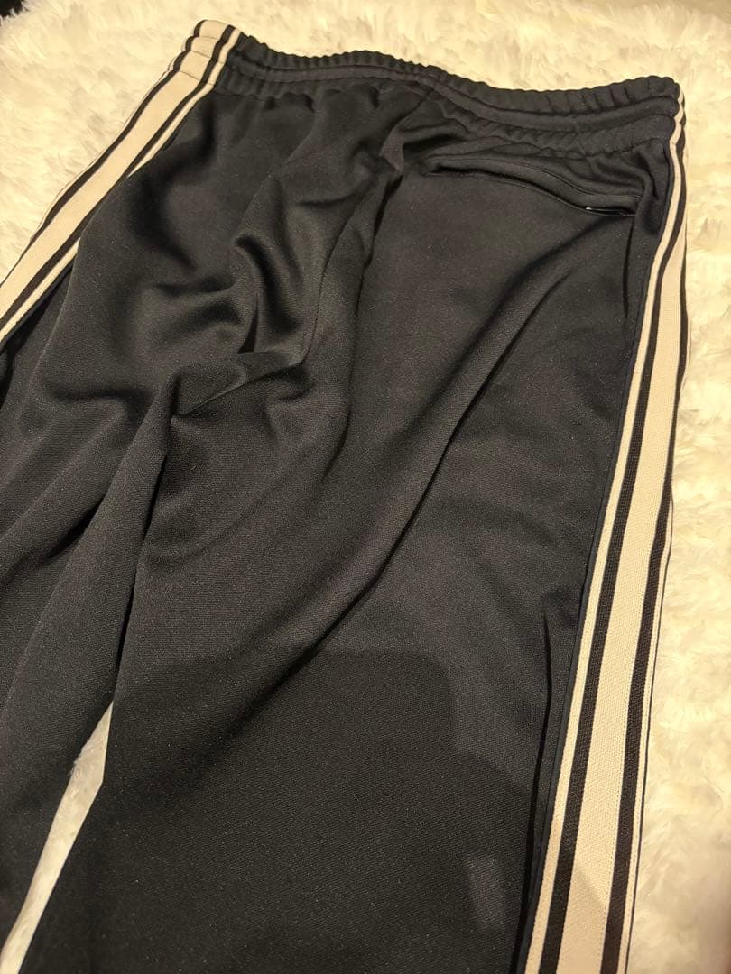 極美品　CELINE ブラック パンツ　サイドラインロゴ刺繍