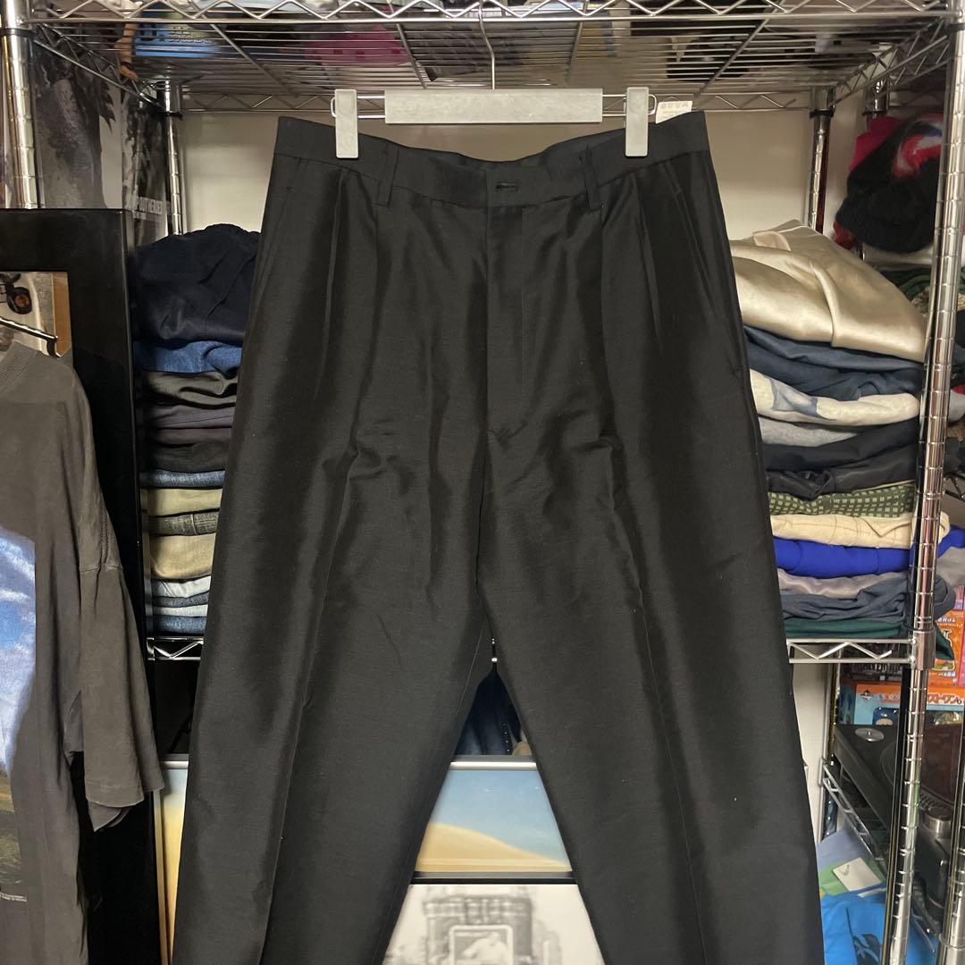 真*希様 yohji yamamoto ブラックワンタックスラックス