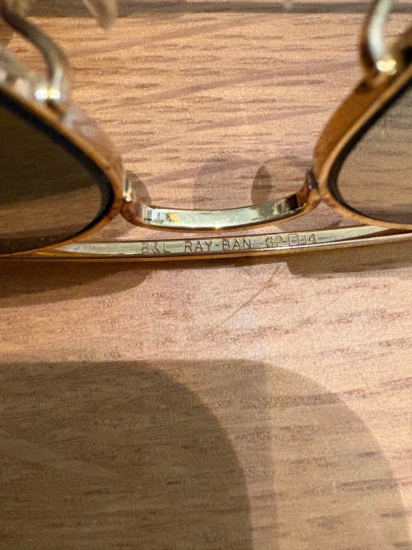 廃盤　B&L Ray-Ban Aviator サングラス ミラーレンズ 62mm