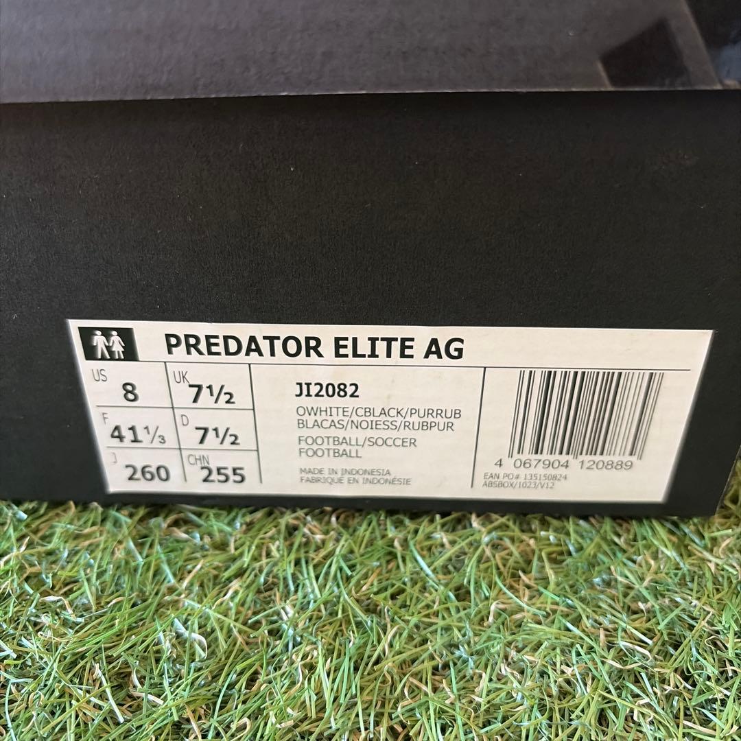 【美品】adidas Predator elite ag 26 ファーストカラー
