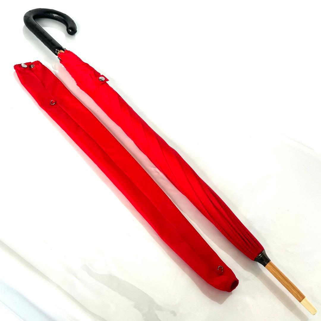 【希少】シャネル　マトラッセ　ココマーク　傘　レッド