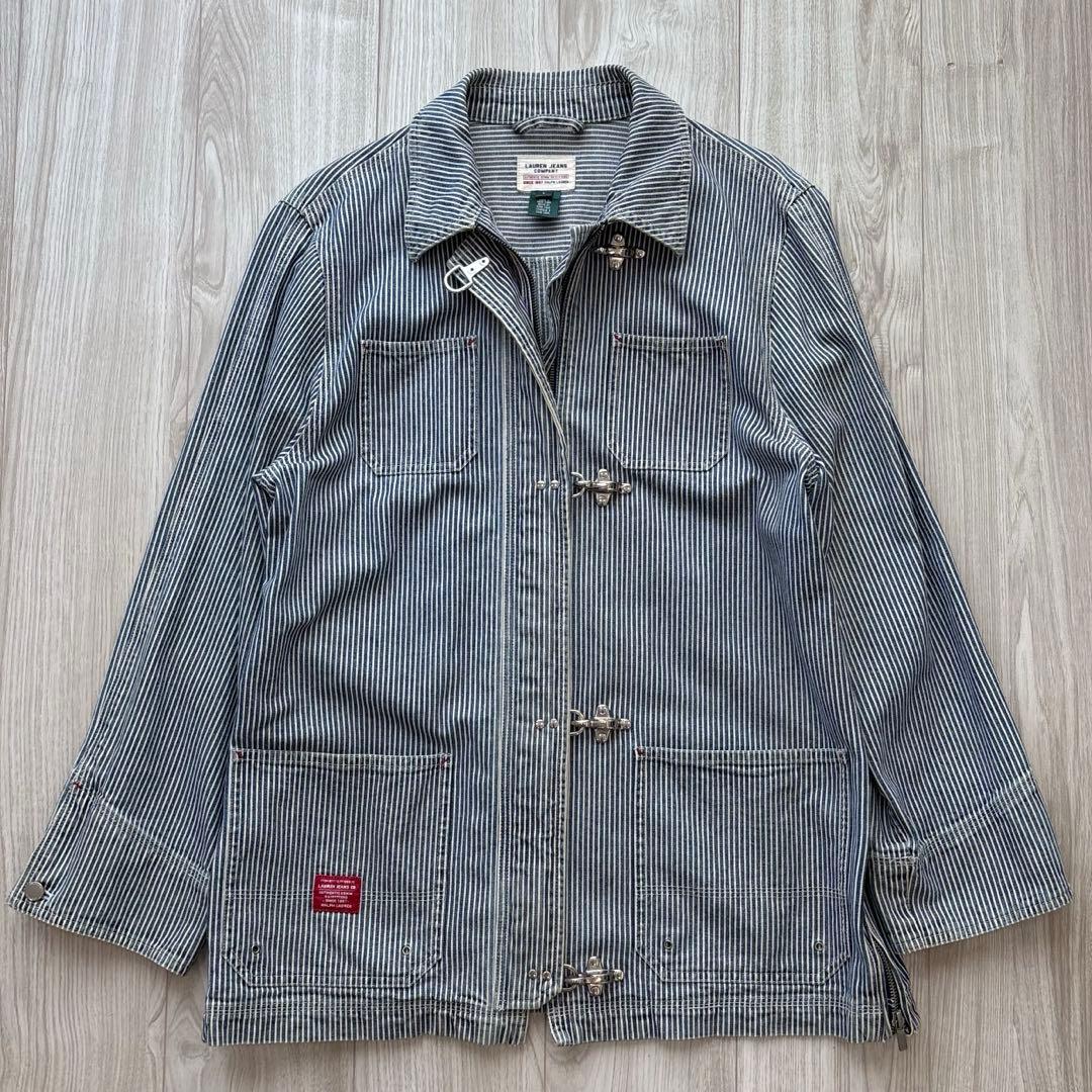 【希少】RALPH LAUREN ファイヤーマンコート ヒッコリー L