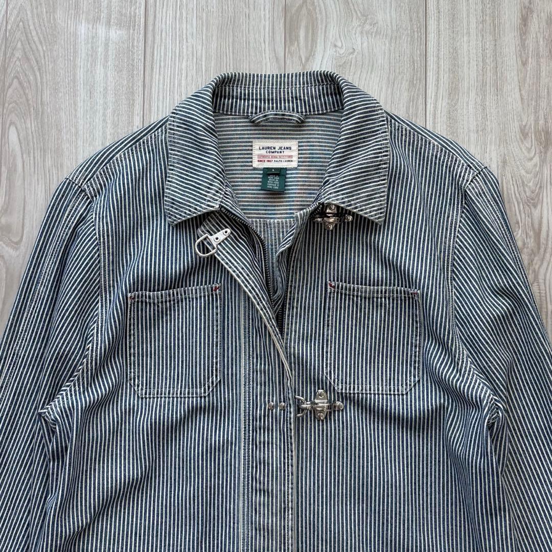 【希少】RALPH LAUREN ファイヤーマンコート ヒッコリー L