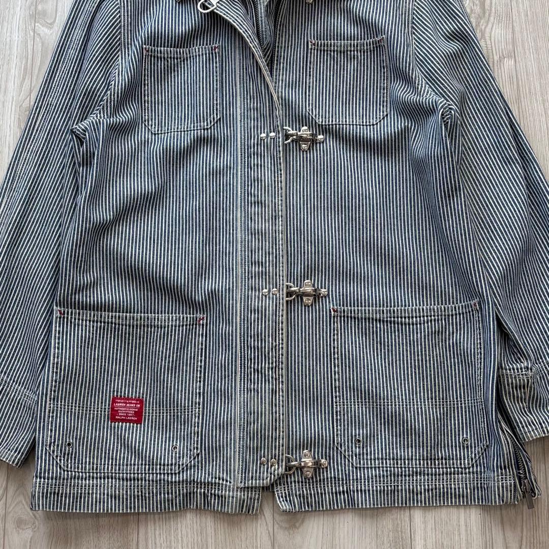 【希少】RALPH LAUREN ファイヤーマンコート ヒッコリー L