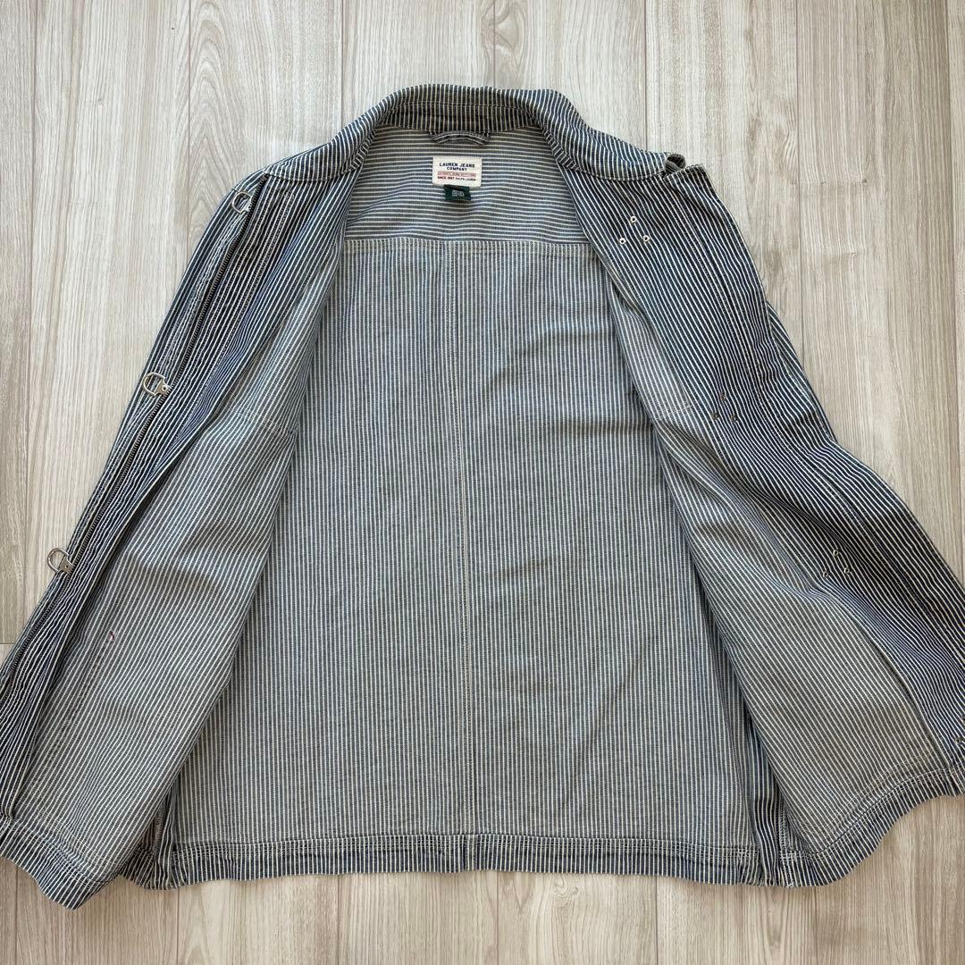 【希少】RALPH LAUREN ファイヤーマンコート ヒッコリー L