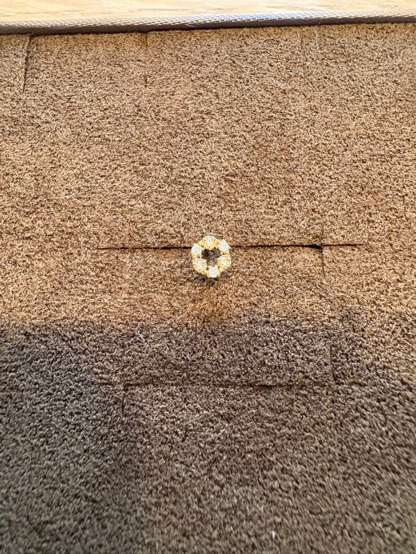 【くまちえページ】agete K18YG ピアス　片耳