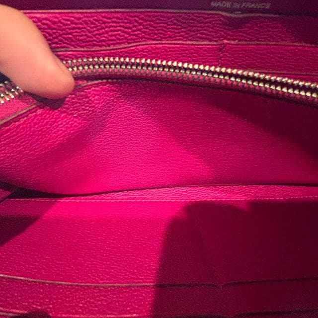 【中古美品】エルメス　アザップロング　ローズパープル【個人出品】