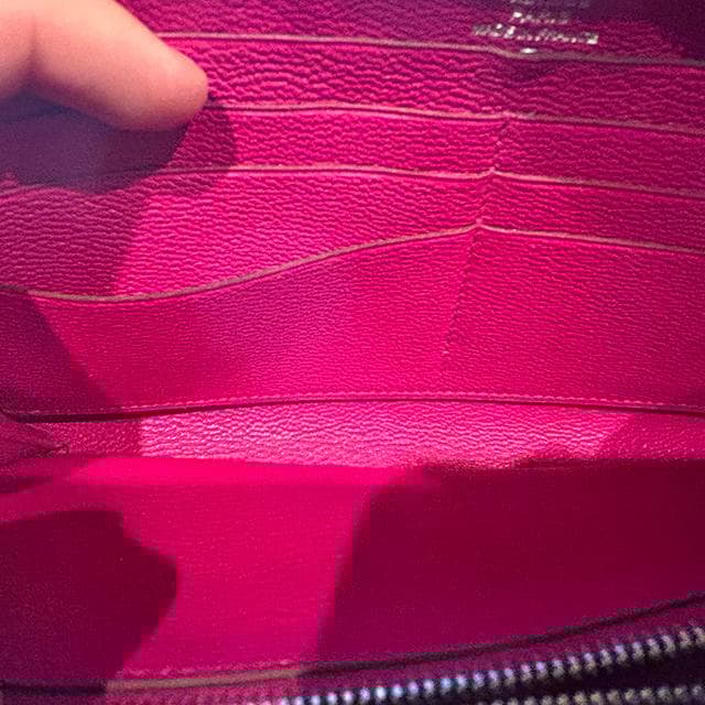 【中古美品】エルメス　アザップロング　ローズパープル【個人出品】