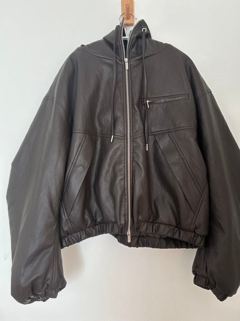 PRANK PROJECT フェイクレザーパテッドトラックジャケット