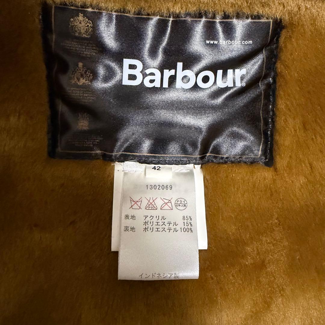 未使用級XLサイズ相当　バブアー　ボアライナー　ベスト　42サイズ　ブラウン