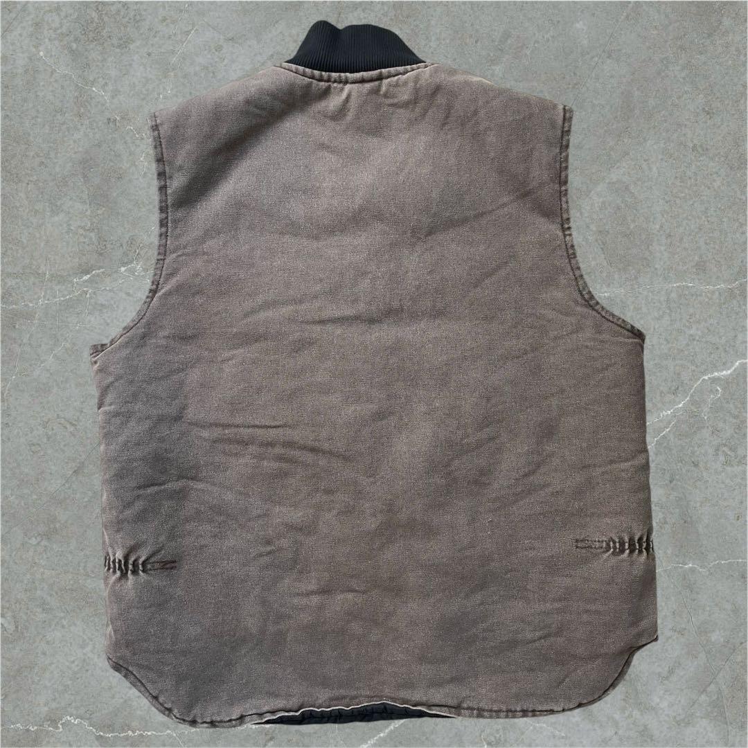 USA製 Carhartt カーハート L ダック ベスト CHT 腰ゴム