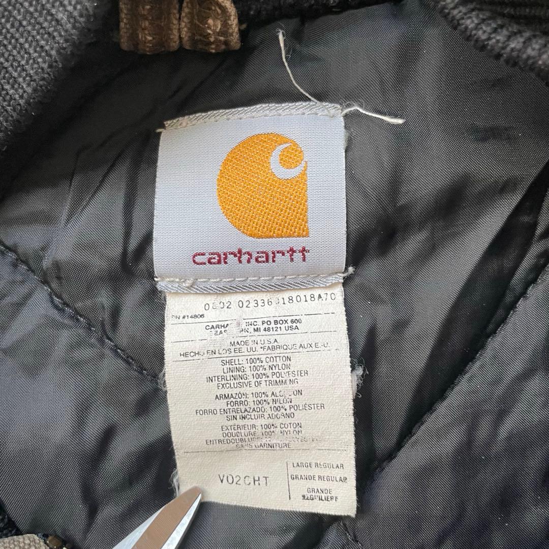 USA製 Carhartt カーハート L ダック ベスト CHT 腰ゴム