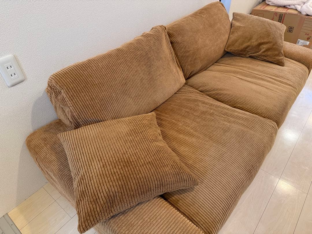 kojiten　リセノ folk 3人用　コーデュロイ　キャメル　5cm