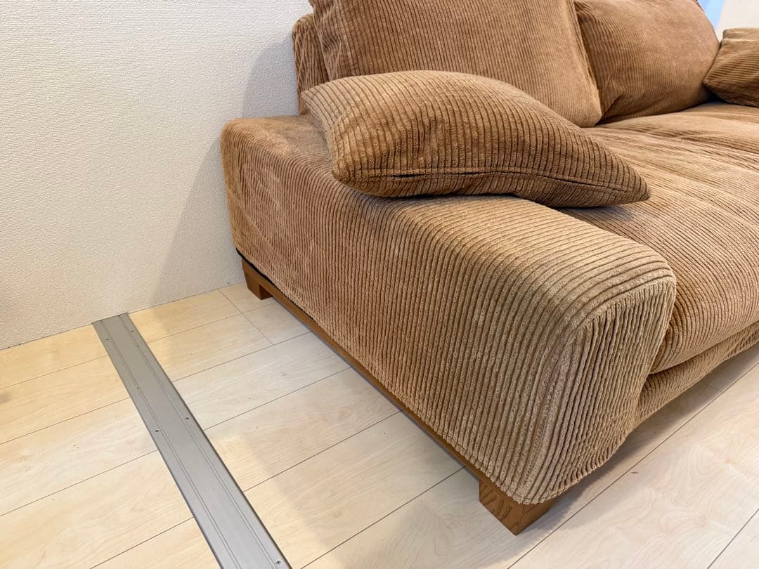 kojiten　リセノ folk 3人用　コーデュロイ　キャメル　5cm