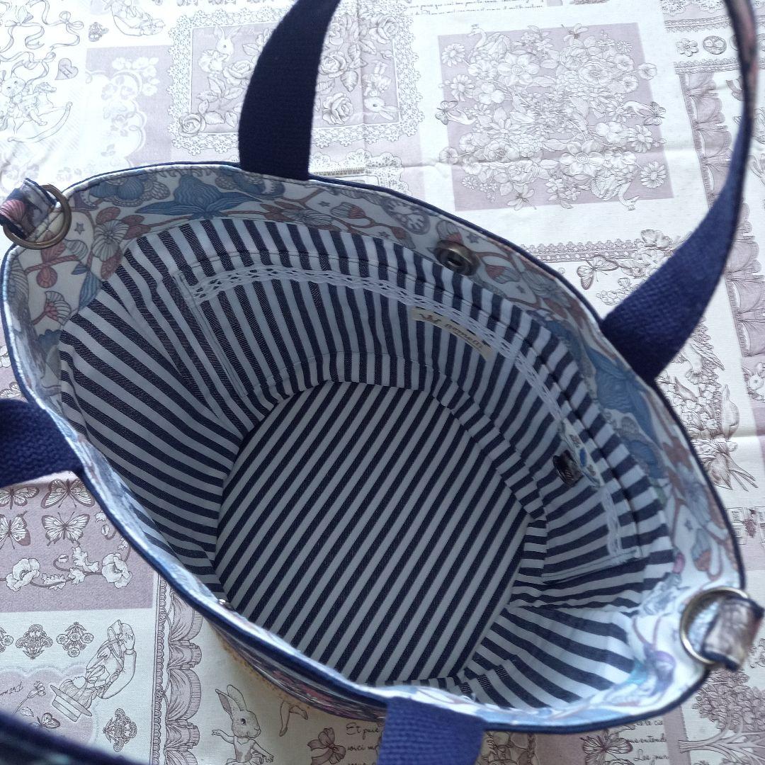 【専用】ジョリーフルール 麻かごトートバッグ ハンドメイド