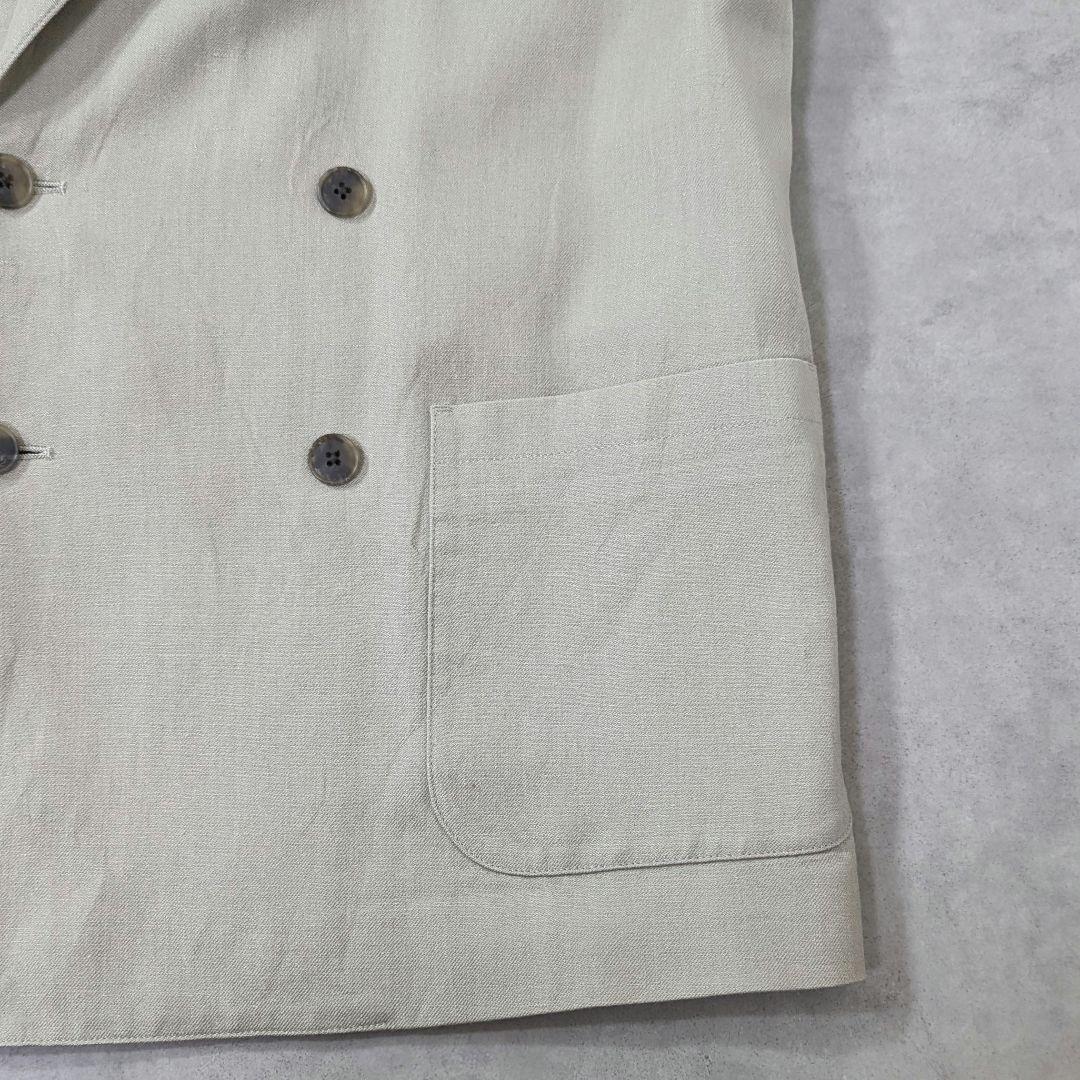 超高級リネン★状態良好◎スティーブンアラン　ダブル　テーラードジャケット　S